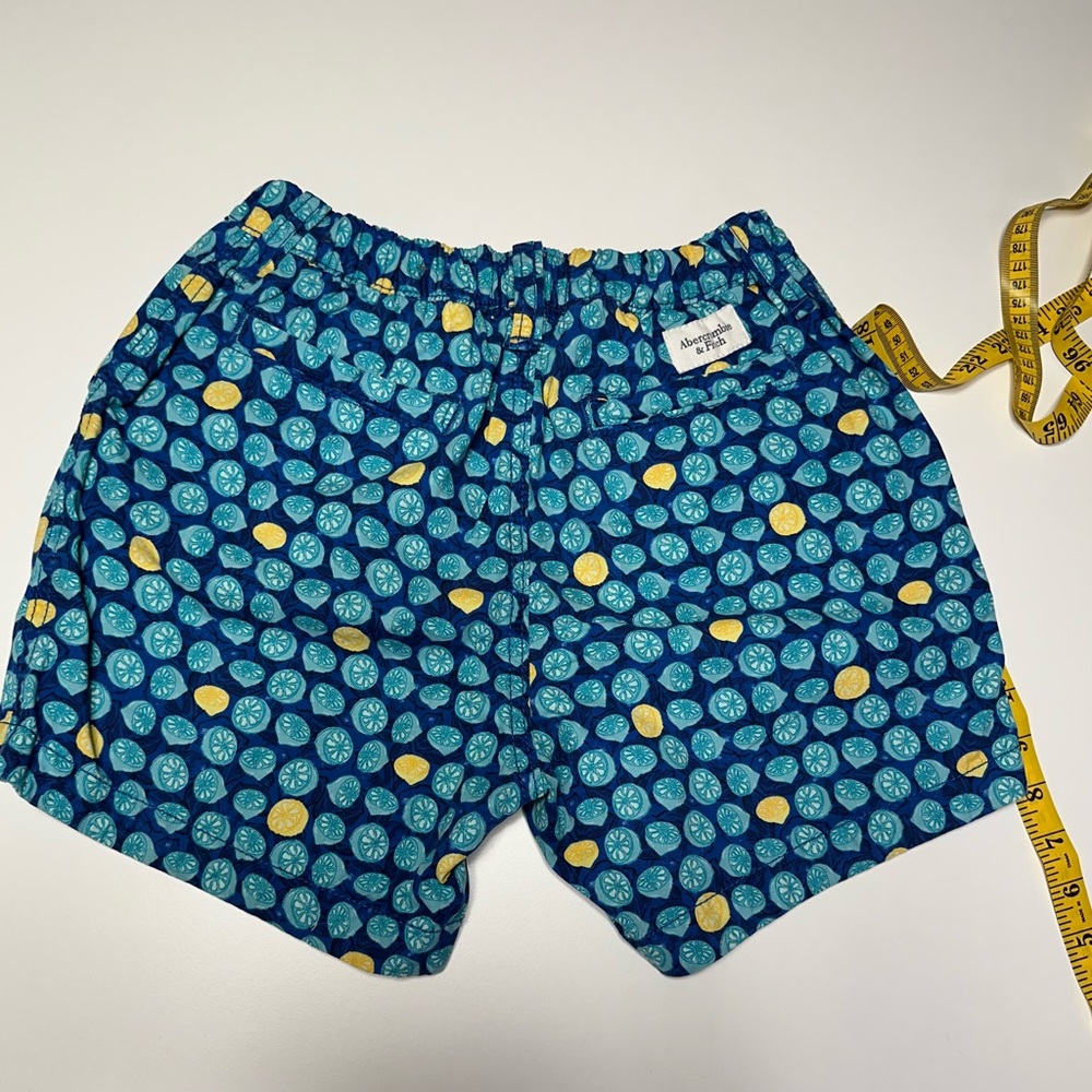 Abercrombie & Fitch XS shorts Blue lemons - Picture 2 of 5